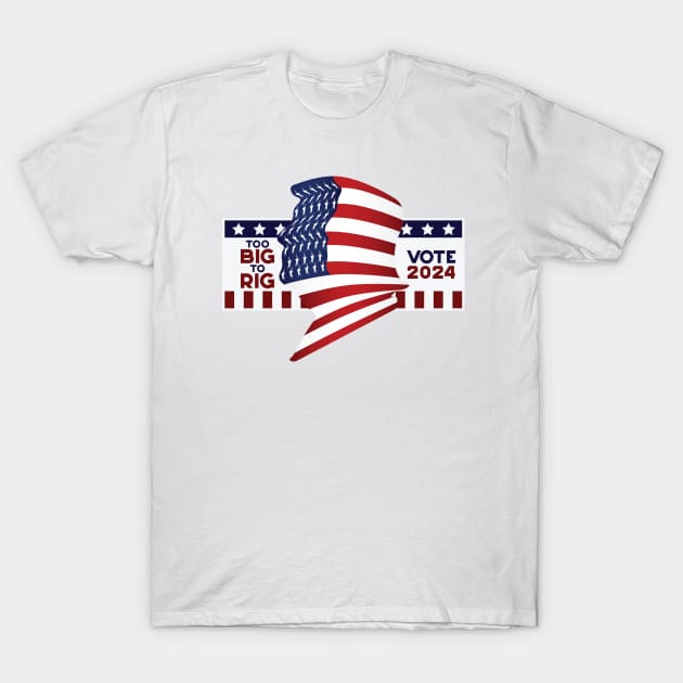 Vote For President - USA Elections 2024 T-Shirt by Whimsical Thinker